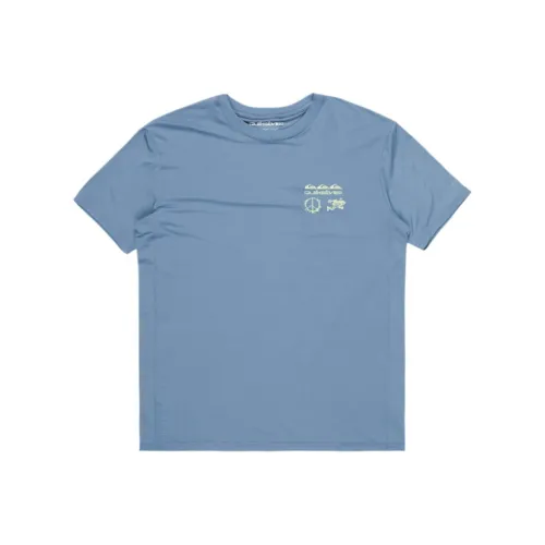 Quiksilver Crown Синий Мужская T-Рубашка