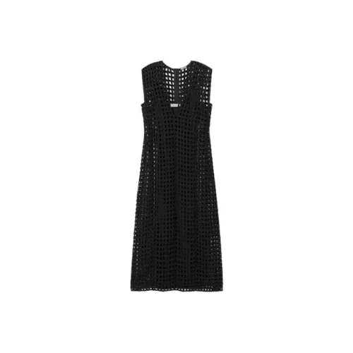 JIL SANDER Черные Женские Платья без рукавов