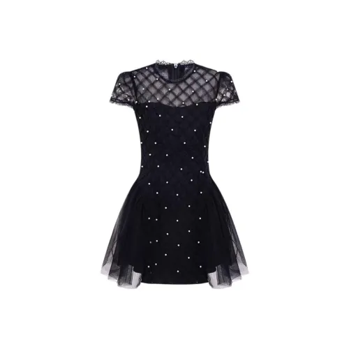 PLAY BUSH Короткий рукав Платье Женское Черное