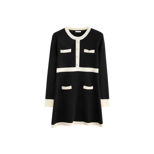 Tonlion Длинное платье с длинными рукавами женское