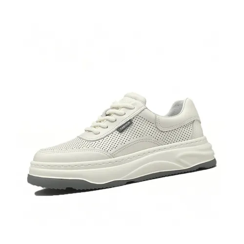 SENJIALUO Высота Увеличивающий Поддержка Устойчивый к Износу Легкий Низ Устойчивый Низ Топ Повседневный Мужской Экрю