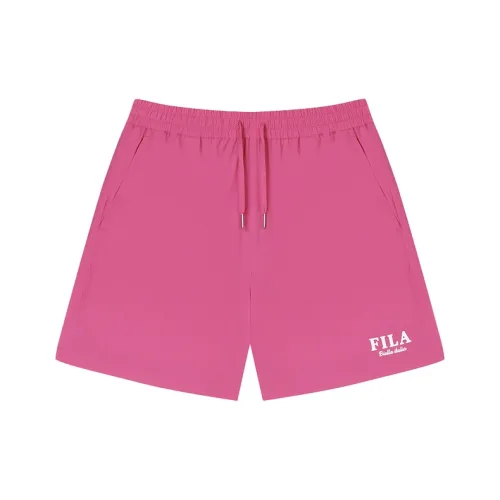 FILA Sparkling Pink Red Women's Casual Shorts FILA Искрящиеся Розовые Красные Женские Повседневные Шорты