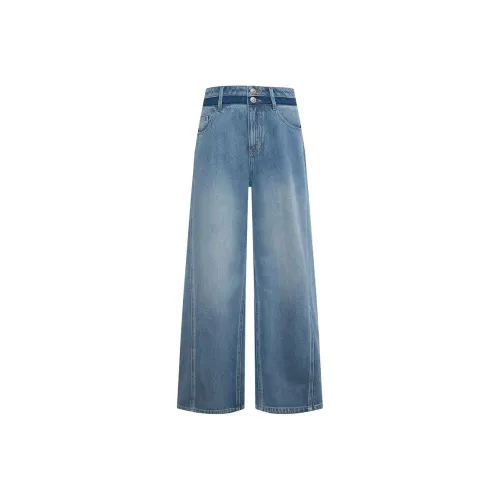 Anmani Джинсы Женские Вымытый Синий