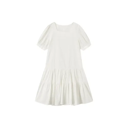 EICHITOO Короткий рукав платье женское отбеленный размер 47