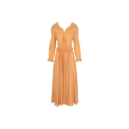 Bottega Veneta SS23 Длинное платье с длинными рукавами женское