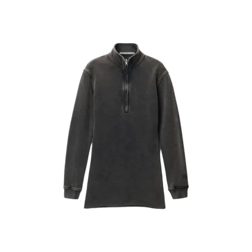 alexander wang Промытый Тень Effect Женские Длинные Платья с Рукавами