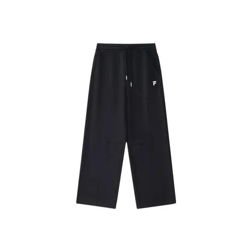 FILA FUSION Вязаные тренировочные брюки женские глубокий черный