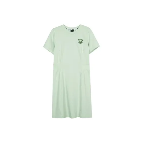 Skechers Sports Alliance Series Короткий рукав Платье Женское Лилейно-зеленый