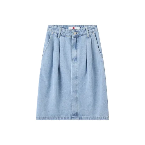 Lee Cooper Деним Длинный Юбка Женские Светло-Синий