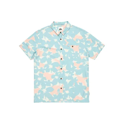 Quiksilver Safe Paradise Рубашка Мужская Синяя