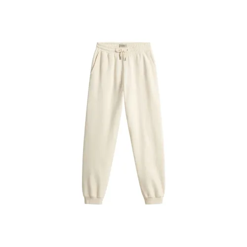 WOOLRICH SS24 Вязаные спортивные брюки женские бежевые