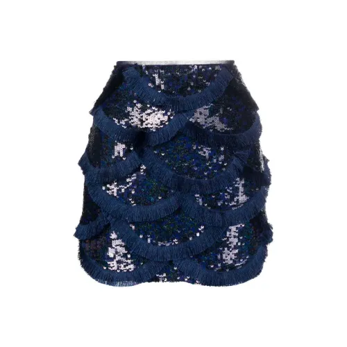 PINKO Синие Женские Повседневные Короткие Юбки