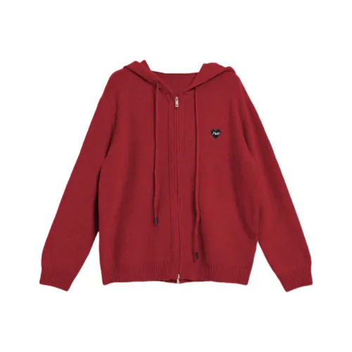 EVPGB Повседневный костюм женский красный свитер + зеленые джинсы