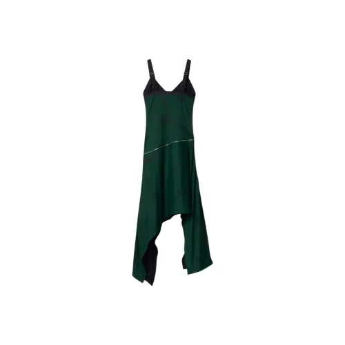 Burberry Shield Фурнитура Jersey Платье Slip Платье Женское Зеленое