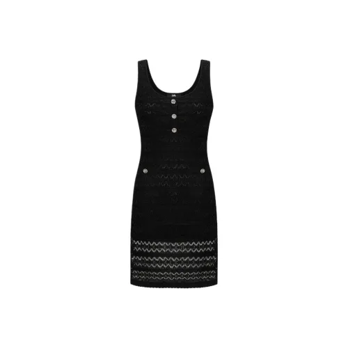 KARL LAGERFELD Без рукавов Платье Женское Черное