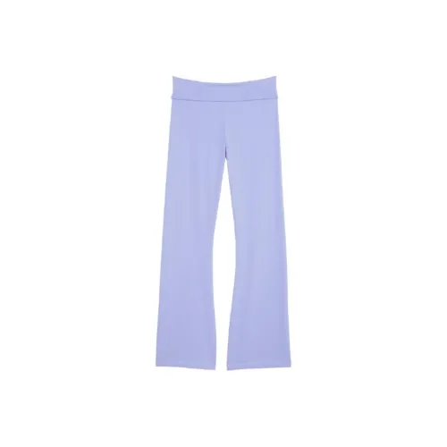 Victoria's Secret VS Хлопок Йога Foldover FLARE Леггинсы Be Леггинсы Женские Синий