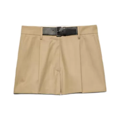 PRADA FW24 Повседневные шорты Женские Серые Веревки