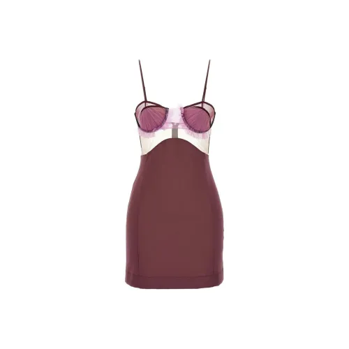 Nensi Dojaka Slip Платье Женское Фиолетовое