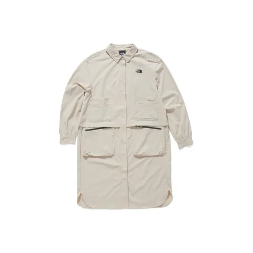 The North Face Хаки Женские Длинные Платья с Рукавами