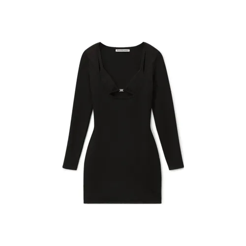 alexander wang Black Женские Длинные Рукава Платья
