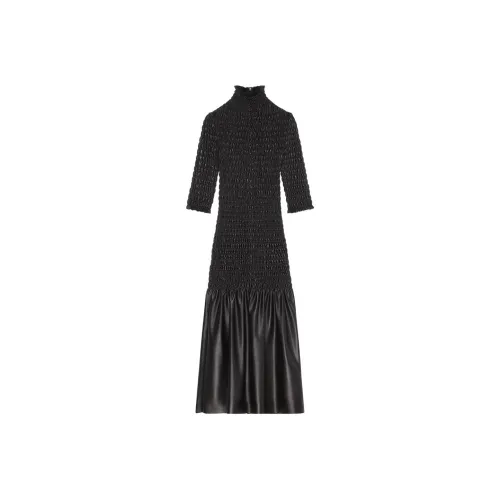 GIVENCHY FW23 Длинное платье с длинным рукавом женское черное