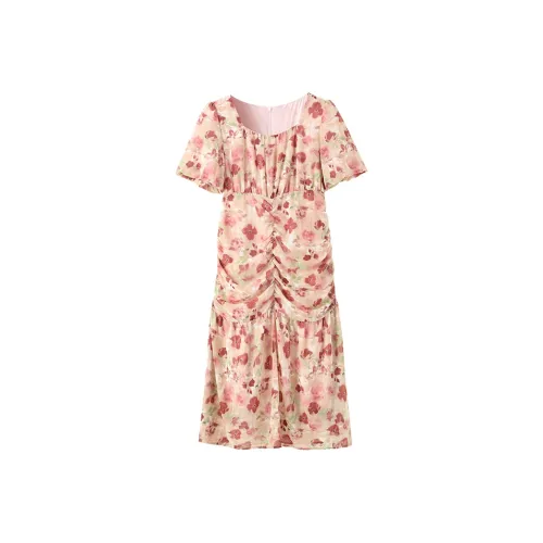 ZCDECO Короткий рукав Платье Женское Многоцветное