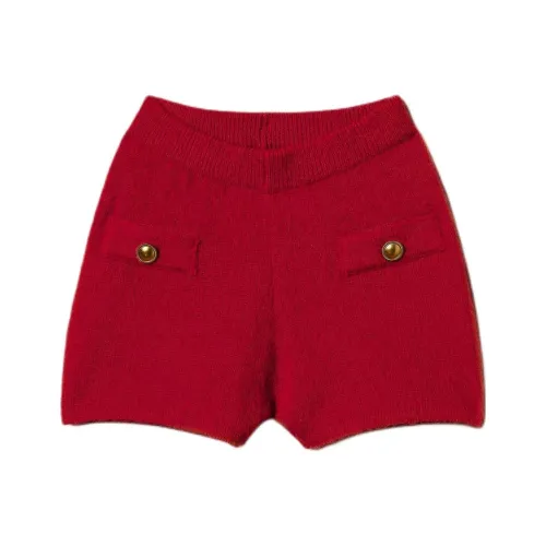 TWINSET Milano FW24 Повседневные шорты Женские Красные