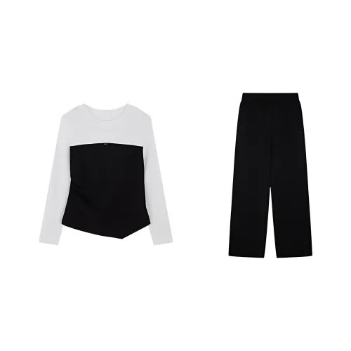 Mo Han Yi Mei Повседневный костюм женский черный и серый