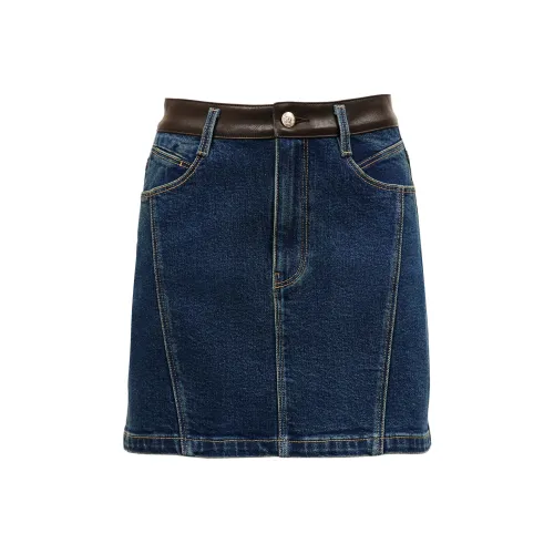 Only J34 390 Промытый деним синий Женские Длинные Платья с рукавами