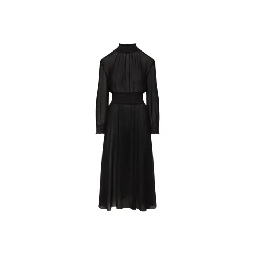 ARITZIA WILFRED Turner Платье Длинное с длинными рукавами Платье Женское Черный Черный