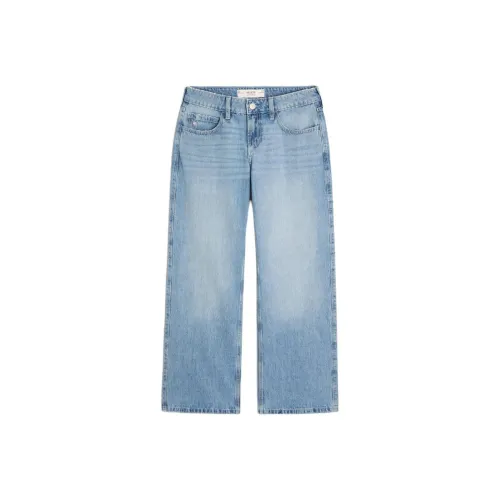 Hollister Джинсы Женские Средне-голубой