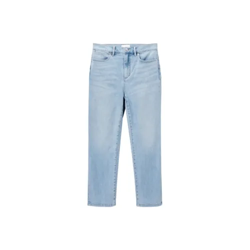OVV Светло-синий Однотонный 04 Женские Джинсы
