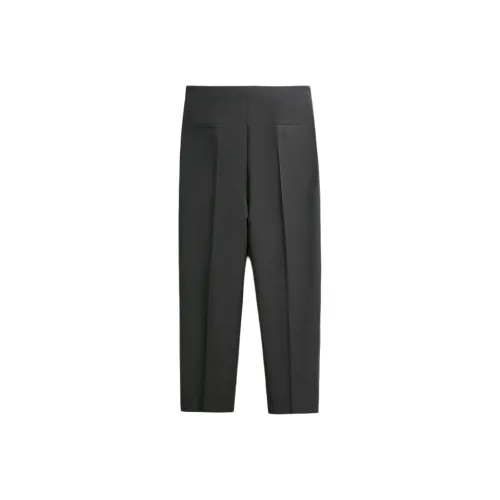 ZARA Темно-серые Женские брюки для костюма