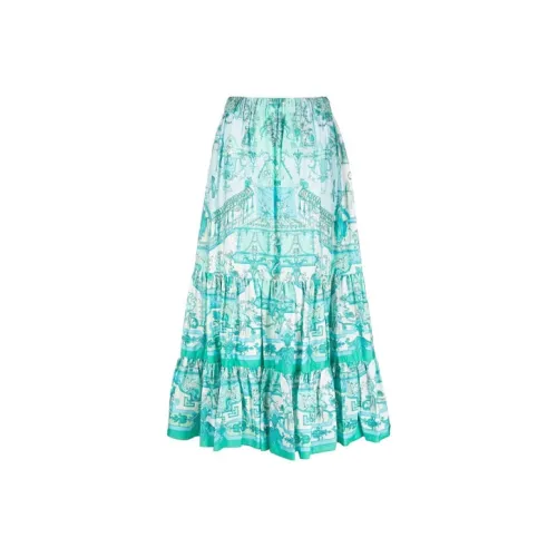 ETRO Синие Женские Повседневные Длинные Юбки