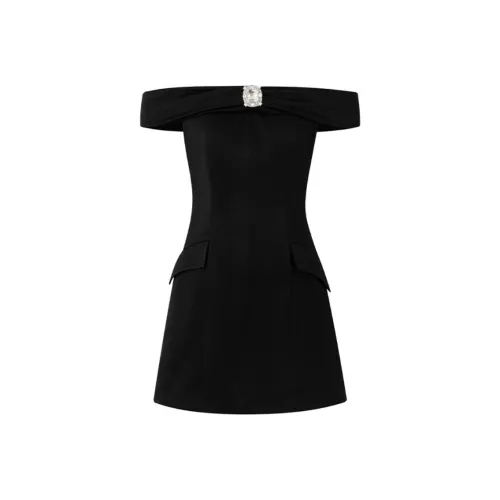 DIANA VEVINA Без рукавов Платье Женское Черное