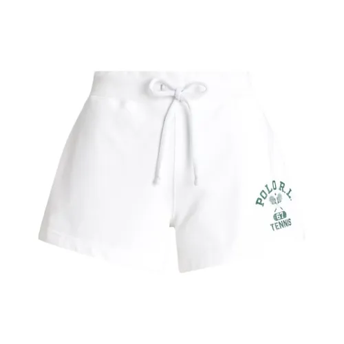 Polo Ralph Lauren Wimbledon Tennis Open Collection SS24 Повседневные шорты Женские Фарфоровый белый
