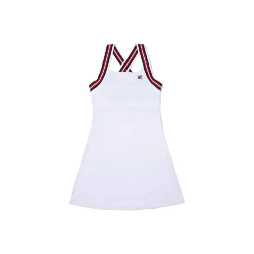 FILA Белые Женские Платья Без Рукавов