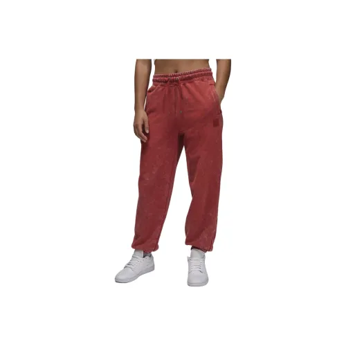 Jordan Flight Fleece Вязаные Тренировочные Штаны Женские Dune Красный