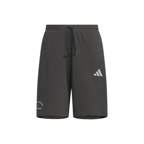 Adidas Повседневные шорты Мужские Однотонные Серые