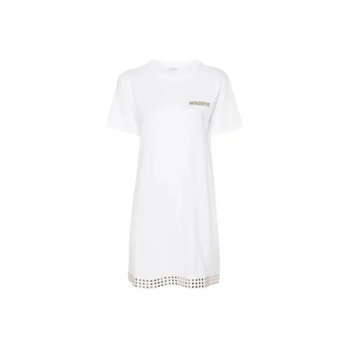 Patrizia Pepe SS2 Короткое платье с короткими рукавами женское белое