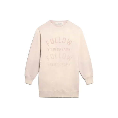 Golden Goose Светло-розовый Женские Длинные Платья с Рукавами