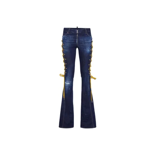 DSQUARED 2 SS24 Джинсы Женские Морской Синий