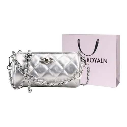 LOUIS ROYALN ПУ (полиуретан) Цилиндрическая сумка Сумка через плечо Женская Черная Белая Серебряная