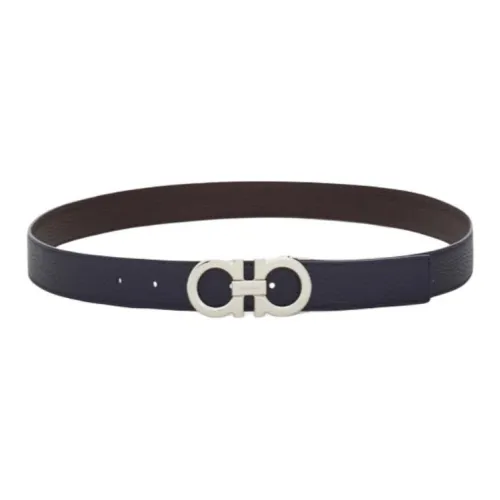 FERRAGAMO Кожаные ремни Мужской Черный