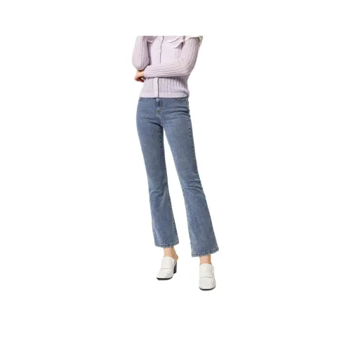 EICHITOO Джинсы Женские Деним Синий