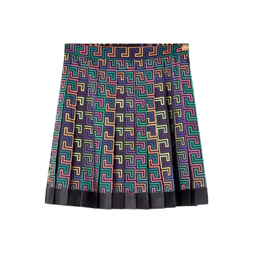 VERSACE Черные Женские Повседневные Короткие Юбки