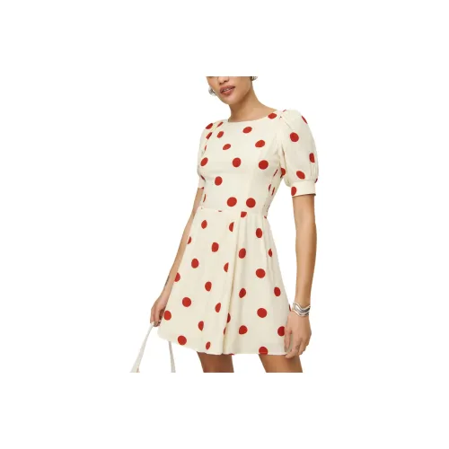 Reformation Aiyana Платье Короткое с Длинными Рукавами Женское Camaña POINT