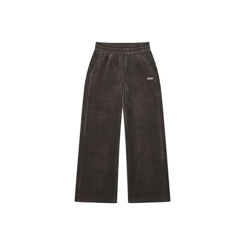 FILA Земляной умбровый Женские Вязаные Тренировочные Брюки
