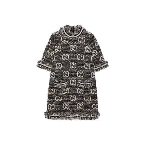 GUCCI Короткий рукав Платье Женское Черное