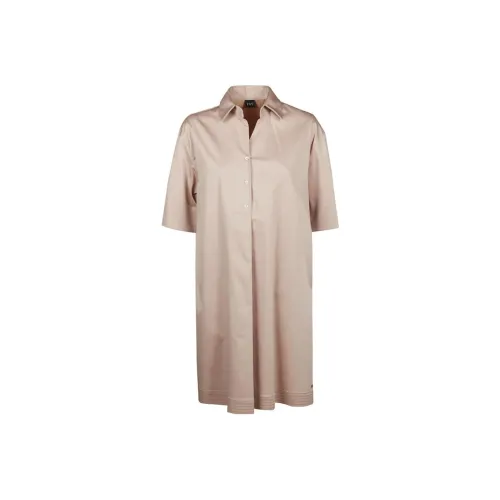 FAY Светло-коричневый Женские Короткие Платья с Рукавами